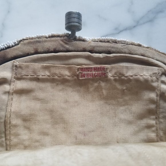 Handmade In Belgium Small Seed Bead Clutch - Picture 4 of 5